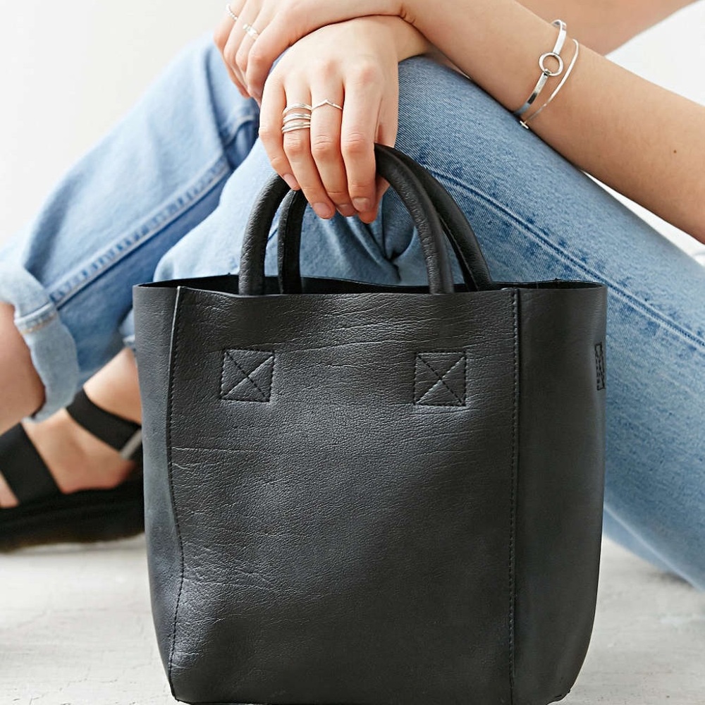 Mini Leather Tote Bag
